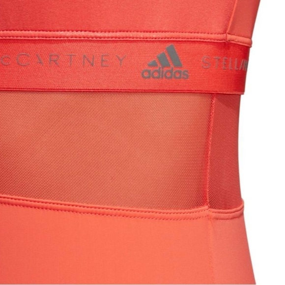 Adidas x Stella McCartney Sz XS Athletic Running Tee Coral EUC - Picture 4 of 11